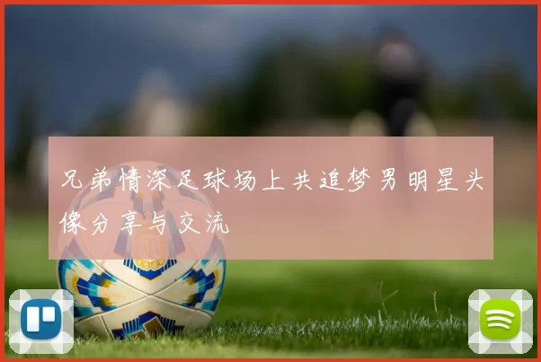 兄弟情深足球场上共追梦男明星头像分享与交流