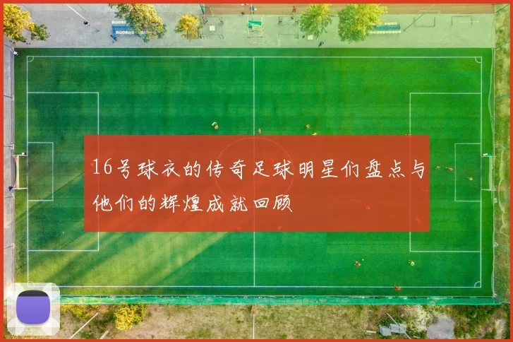 16号球衣的传奇足球明星们盘点与他们的辉煌成就回顾